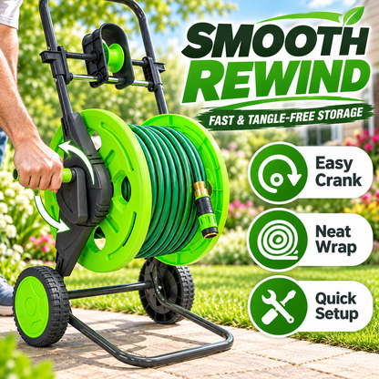 Portable Garden Hose Reel Cart