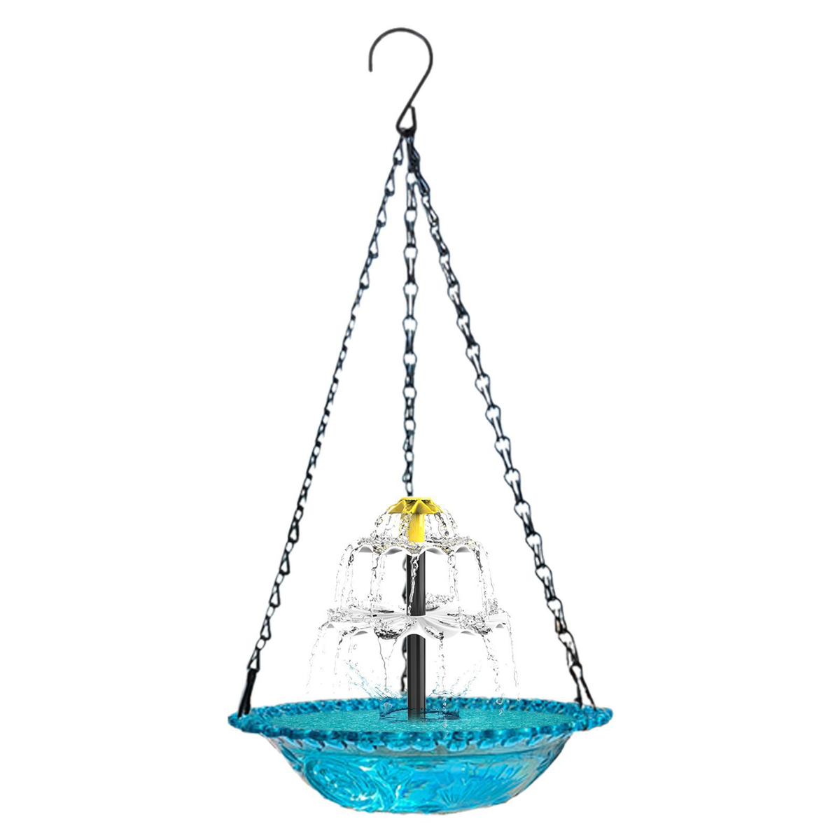 Hanging Glass Bird Bath Fountain