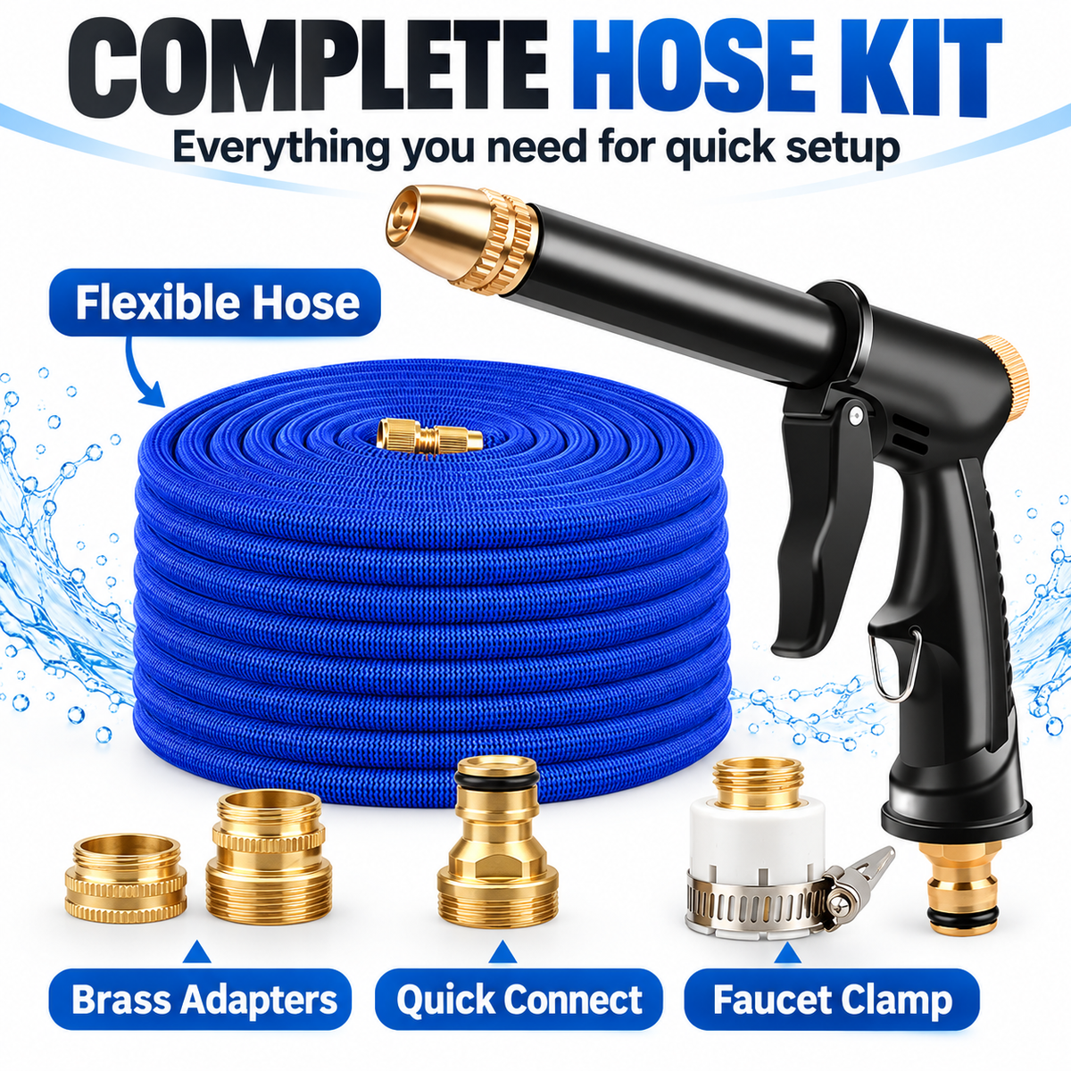 High-Pressure Hose Spray Gun Kit